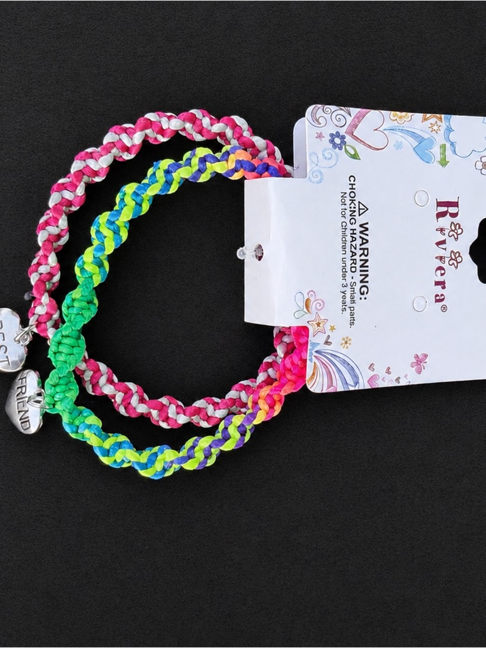 Riviera Neon Braided Best Friend Bracelets - Pink, Green, Yellow, Blue